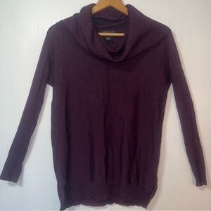 TAHARI Extra Fine 100% Merino Wool Cowlneck Essential Casual Sweater Size XS